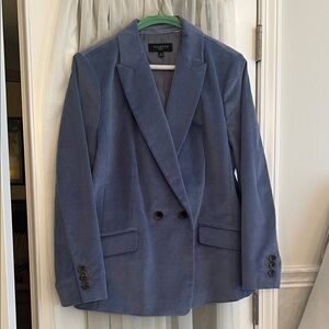 Talbots Classic Blue Corduroy Blazer